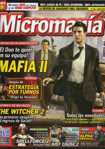 Mafia II - Сканы Mafia 2 из майского номера Micromania